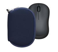 kwmobile Housse de Protection Compatible avec Souris Logitech M220 Silent / M235 / M185 - Sacoche pour Souris sans Fil en néoprène Bleu foncé