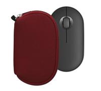 kwmobile Housse de Protection Compatible avec Souris Logitech Pebble Mouse 2 M350s / M350 - Sacoche pour Souris sans Fil en néoprène Bordeaux