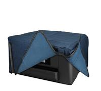 kwmobile Housse de Protection pour Imprimante Compatible avec Epson Workforce WF-4820 - Housse en Lin Bleu-Gris