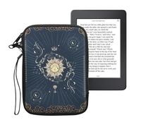 kwmobile Housse de Protection pour Liseuse - Étui de Protection 17 x 12 x 2 cm pour E-Reader en Néoprène - Bleu foncé-Jaune-Noir