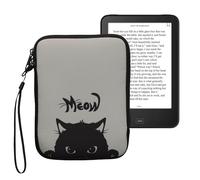 kwmobile Housse de Protection pour Liseuse - Étui de Protection 17 x 12 x 2 cm pour E-Reader en Néoprène - Gris-Noir