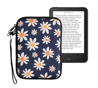 kwmobile Housse de Protection pour Liseuse - Étui de Protection 17 x 12 x 2 cm pour E-Reader en Néoprène - Bleu-Blanc-Jaune