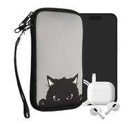 kwmobile Housse de Protection pour Smartphone M - 5,5" - Sacoche de Protection pour Téléphone Portable en Néoprène Gris-Noir