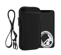 kwmobile Housse de Protection Universelle pour Smartphone XXL - 7" - Pochette Protection téléphone Portable en néoprène avec Collier Ajustable - Noir