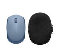 kwmobile Housse de Souris Compatible avec Logitech M171 Housse - Etui pour Souris Bluetooth en Velours côtelé Robuste et Tissu néoprène - Noir