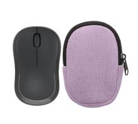 kwmobile Housse de Souris Compatible avec Logitech M240 Silent / M325S Housse - Etui pour Souris Bluetooth en Velours côtelé Robuste et Tissu néoprène - Lavande