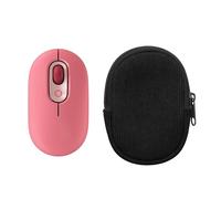 kwmobile Housse de Souris Compatible avec Logitech Pop Mouse Housse - Etui pour Souris Bluetooth en Velours côtelé Robuste et Tissu néoprène - Noir