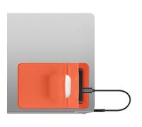 kwmobile Housse Disque Dur SSD Compatible avec SanDisk Portable SSD, Samsung T7 Coque - Pochette Protection en Élasthanne 13 x 8,3 cm pour Disque Dur avec 2 Poches - Orange