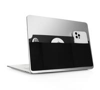 kwmobile Housse Disque Dur SSD Compatible avec Wireless Mouse/Portable SSD/Portable HDD Coque - Pochette Protection en Élasthanne 27 x 13 cm pour Disque Dur avec 3 Poches - Noir