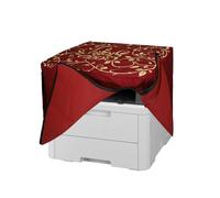 kwmobile Housse Imprimante Compatible avec Brother DCP-L3560CDW / MFC-L3740CDWE Housse - Housse de Protection pour Imprimante en Lin - jaune-orange-rouge