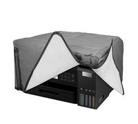 kwmobile Housse Imprimante Compatible avec Epson Eco Tank ET-3850 / Eco Tank ET-4856 Housse - Housse de Protection pour Imprimante en Lin - Gris foncé