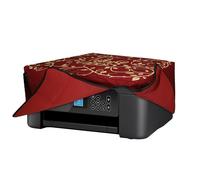 kwmobile Housse Imprimante Compatible avec Epson Expression Home XP-3200 / XP-4200 / XP-4205 Housse - Housse de Protection pour Imprimante en Lin - jaune-orange-rouge