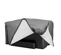 kwmobile Housse Imprimante Compatible avec Epson Workforce Pro WF-3725DWF / 4725DWF Housse - Housse de Protection pour Imprimante en Lin - Gris foncé