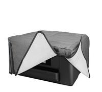 kwmobile Housse Imprimante Compatible avec Epson Workforce WF-4820 Housse - Housse de Protection pour Imprimante en Lin - gris foncé