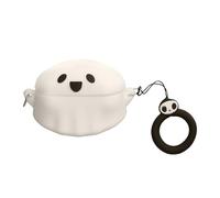 kwmobile Housse pour écouteurs Compatible avec Anker soundcore P40i Coque - Coque de Protection en Silicone - Blanc-Noir