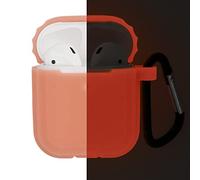 kwmobile Housse pour écouteurs Compatible avec Apple Airpods 1 & 2 - Coque de Protection en Silicone - Rose Ancien