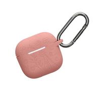 kwmobile Housse pour Écouteurs Compatible avec Apple Airpods 4 Coque - Coque de Protection en Silicone - Rose foncé