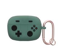 kwmobile Housse pour écouteurs Compatible avec JBL Wave Beam/Beam 2 / Wave 200TWS Coque - Coque de Protection en Silicone - Vert-Noir