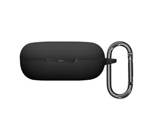 kwmobile Housse pour écouteurs Compatible avec Shokz OpenFit 2 T920 - Coque de Protection en Silicone - Noir