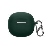 kwmobile Housse pour écouteurs Compatible avec Skullcandy Rail in-Ear Wireless - Coque de Protection en Silicone - Vert foncé