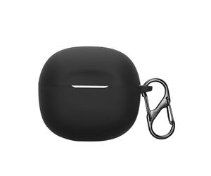 kwmobile Housse pour écouteurs Compatible avec Skullcandy Rail in-Ear Wireless - Coque de Protection en Silicone - Noir