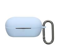 kwmobile Housse pour écouteurs Compatible avec Sony WF-C710N - Coque de Protection en Silicone - Bleu Clair