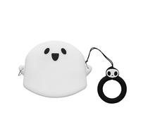 kwmobile Housse pour écouteurs Compatible avec Xiaomi Redmi Buds 5 Coque - Coque de Protection en Silicone - Blanc-Noir