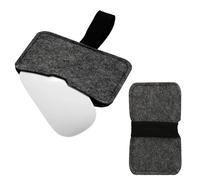 kwmobile Housse Souris sans Fil Compatible avec Apple Magic Mouse 1 / Magic Mouse 2 / Logitech Pebble Housse - Sacoche de Protection pour Souris Fine en Feutre - Gris foncé-Noir