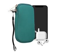 kwmobile Housse Universelle Smartphone - Pochette de Protection 14,4 x 8,3 cm pour téléphone Portable S - 4,5" en néoprène pétrole
