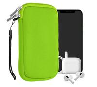 kwmobile Housse Universelle Smartphone - Pochette de Protection 16,5 x 8,9 cm pour téléphone Portable L - 6,5" en néoprène Vert Fuchsia