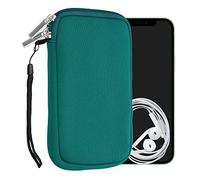 kwmobile Housse Universelle Smartphone - Pochette de Protection 16,5 x 8,9 cm pour téléphone Portable L - 6,5" en néoprène pétrole