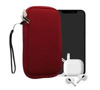 kwmobile Housse Universelle Smartphone - Pochette de Protection 16,5 x 8,9 cm pour téléphone Portable L - 6,5" en néoprène Rouge