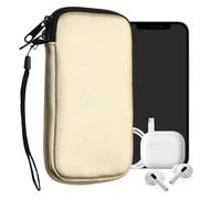 kwmobile Housse Universelle Smartphone - Pochette de Protection 16,5 x 8,9 cm pour téléphone Portable L - 6,5" en néoprène métallique doré