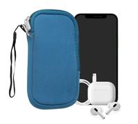 kwmobile Housse Universelle Smartphone - Pochette de Protection 16,5 x 8,9 cm pour téléphone Portable L - 6,5" en néoprène Bleuet
