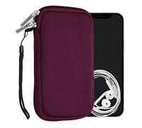 kwmobile Housse Universelle Smartphone - Pochette de Protection 16,5 x 8,9 cm pour téléphone Portable L - 6,5" en néoprène Bordeaux foncé