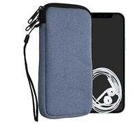 kwmobile Housse Universelle Smartphone - Pochette de Protection 17,2 x 8,4 cm pour téléphone Portable XL - 6,7/6,8" en néoprène Bleu électrique