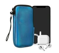 kwmobile Housse Universelle Smartphone - Pochette de Protection 17,7 x 8,5 cm pour téléphone Portable XXL - 7" en néoprène Bleu métal