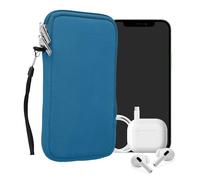 kwmobile Housse Universelle Smartphone - Pochette de Protection 17,7 x 8,5 cm pour téléphone Portable XXL - 7" en néoprène Bleuet