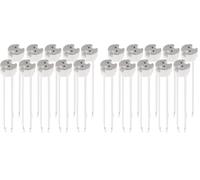 kwmobile Lot 10x douille GU5.3 - Douille GU5.3 ou MR16 - Support avec câble 12V - Pour lampe luminaire ampoule telles que LED halogène spot (Lot de 2)
