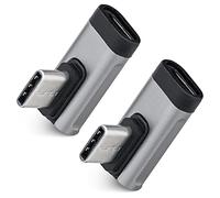 kwmobile Lot 2X Adaptateur USB C coudé - 2X Adaptateur d’Angle mâle vers Femelle Chargement Rapide - pour Casque VR câble Chargement PC