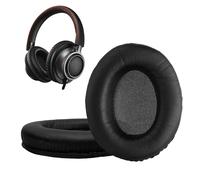 kwmobile Lot de 2 coussinets d'écouteurs compatibles avec Philips L1 / L2 Fidelio L2BO - Coussinets d'écouteurs en cuir synthétique pour casque supra-auriculaire
