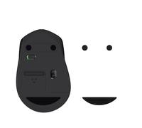 kwmobile Patin pour Souris Compatible avec Logitech M330 / M280 / M275 - Pied de Souris de Remplacement autoadhésif en Caoutchouc Souple - Noir