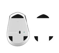 kwmobile Patin pour Souris Compatible avec Logitech M720 Triathlon - Pied de Souris de Remplacement autoadhésif en Caoutchouc Souple - Noir