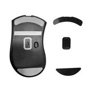 kwmobile Patin pour Souris Compatible avec Razer DeathAdder V2 - Pied de Souris de Remplacement autoadhésif en Caoutchouc Souple - Noir