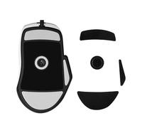 kwmobile Patin pour Souris Compatible avec ROCCAT Kone XP - Pied de Souris de Remplacement autoadhésif en Caoutchouc Souple - Noir
