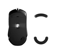 kwmobile Patin pour Souris Compatible avec SteelSeries Rival 5 - Pied de Souris de Remplacement autoadhésif en Caoutchouc Souple - Noir