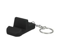 kwmobile Porte Cle Support Telephone - Mini Support de Téléphone Portable Universel avec Porte-Clés 5,6 x 2,9 cm - Porte Téléphone - Noir