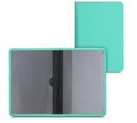 kwmobile Porte permis de Conduire Carte Grise avec Compartiments Cartes Passeport - Étui Portefeuille de Protection en Simili Cuir Menthe glaciale