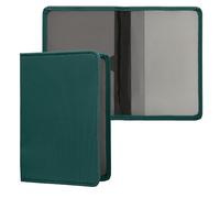 kwmobile Porte permis de Conduire Carte Grise avec Compartiments Cartes Passeport - Étui Portefeuille de Protection en néoprène pétrole