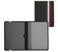 kwmobile Porte permis de Conduire Carte Grise avec Compartiments Cartes Passeport - Étui Portefeuille de Protection en Simili Cuir Vert-Rouge-Noir